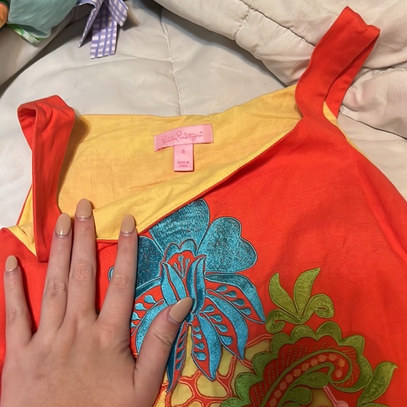 Lilly Pulitzer RARE Jacqueline Dress in Fiesta Embroidery - Picture 4 of 6